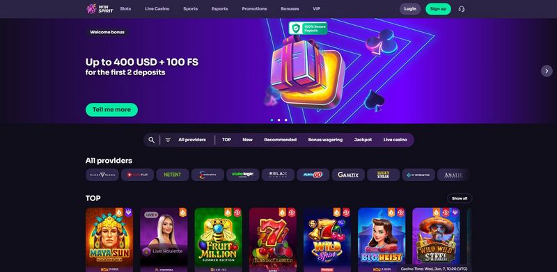 WinSpirit Online Casino Evaluation
